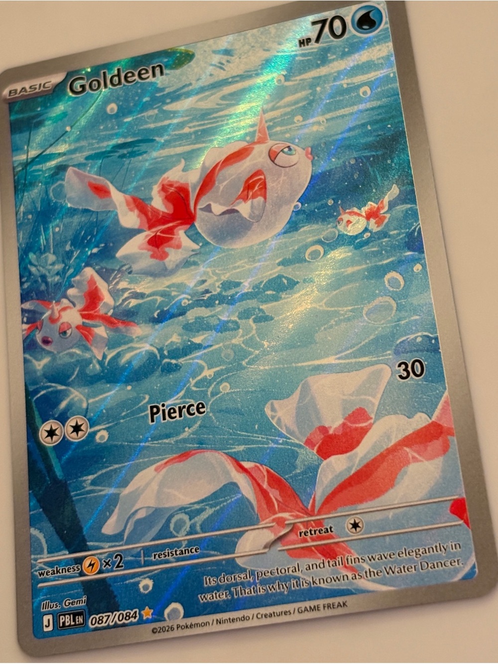 Pokémon Goldeen 087/084 Illustration Rare IR - Picture 3 of 4